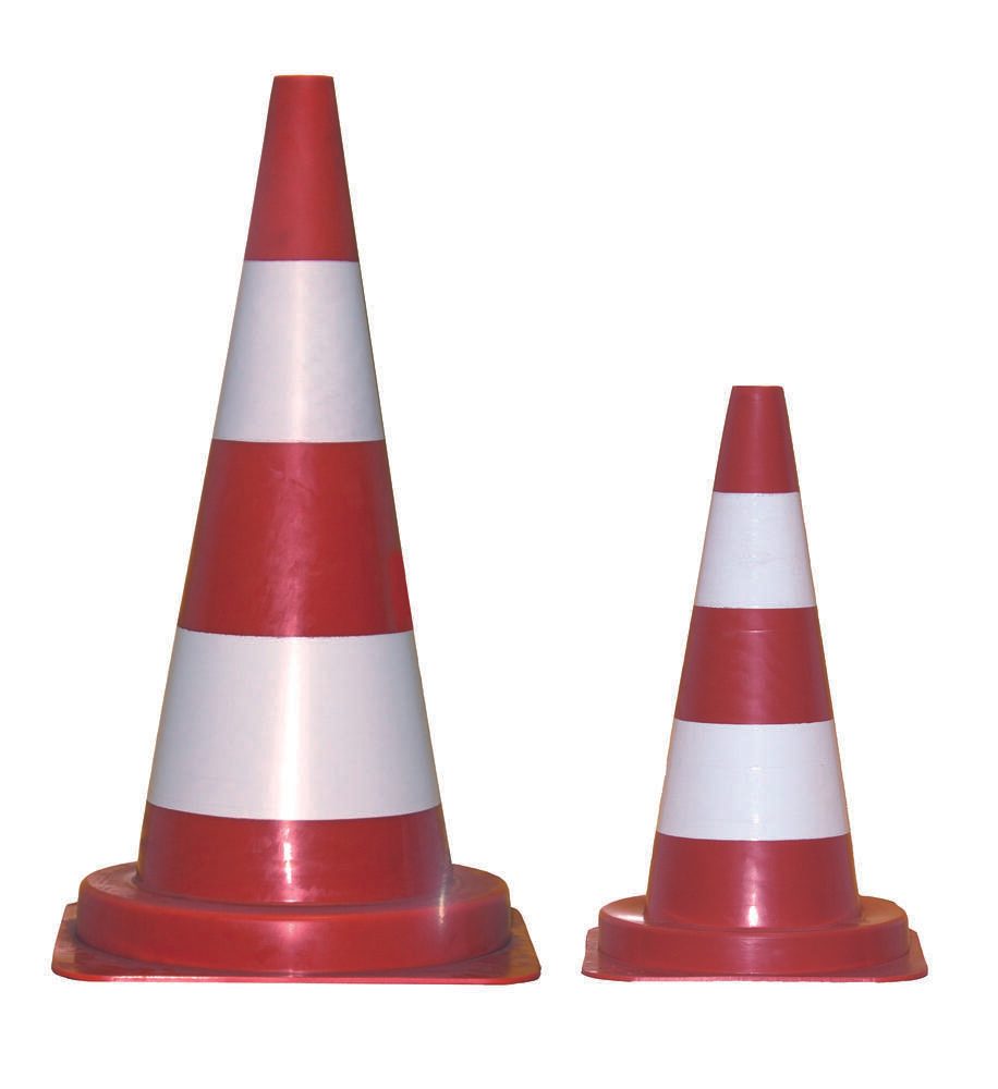 Pylon 50 cm rot, weiß