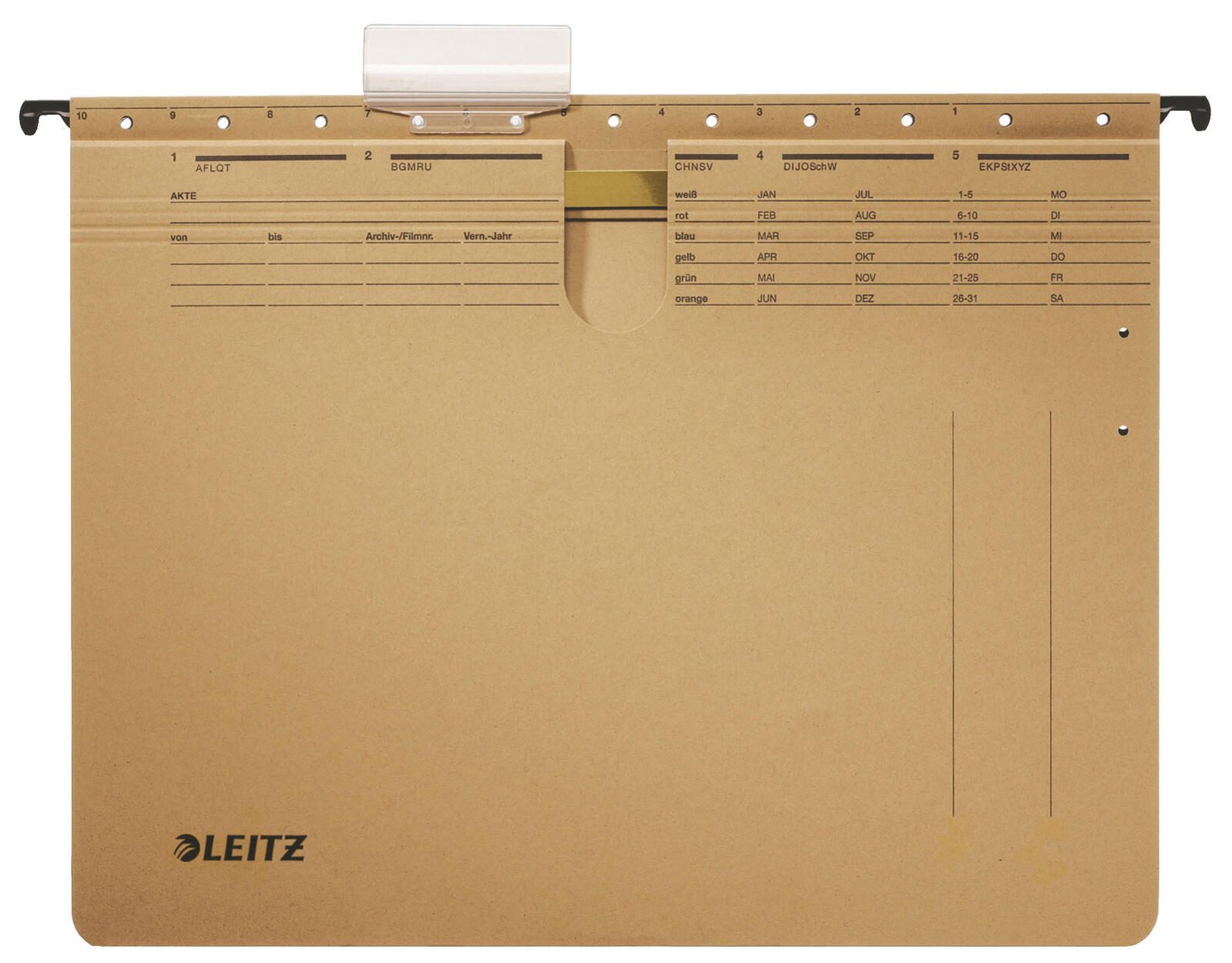 LEITZ Alpha Hängehefter Amtsheftung DIN A4 naturbraun