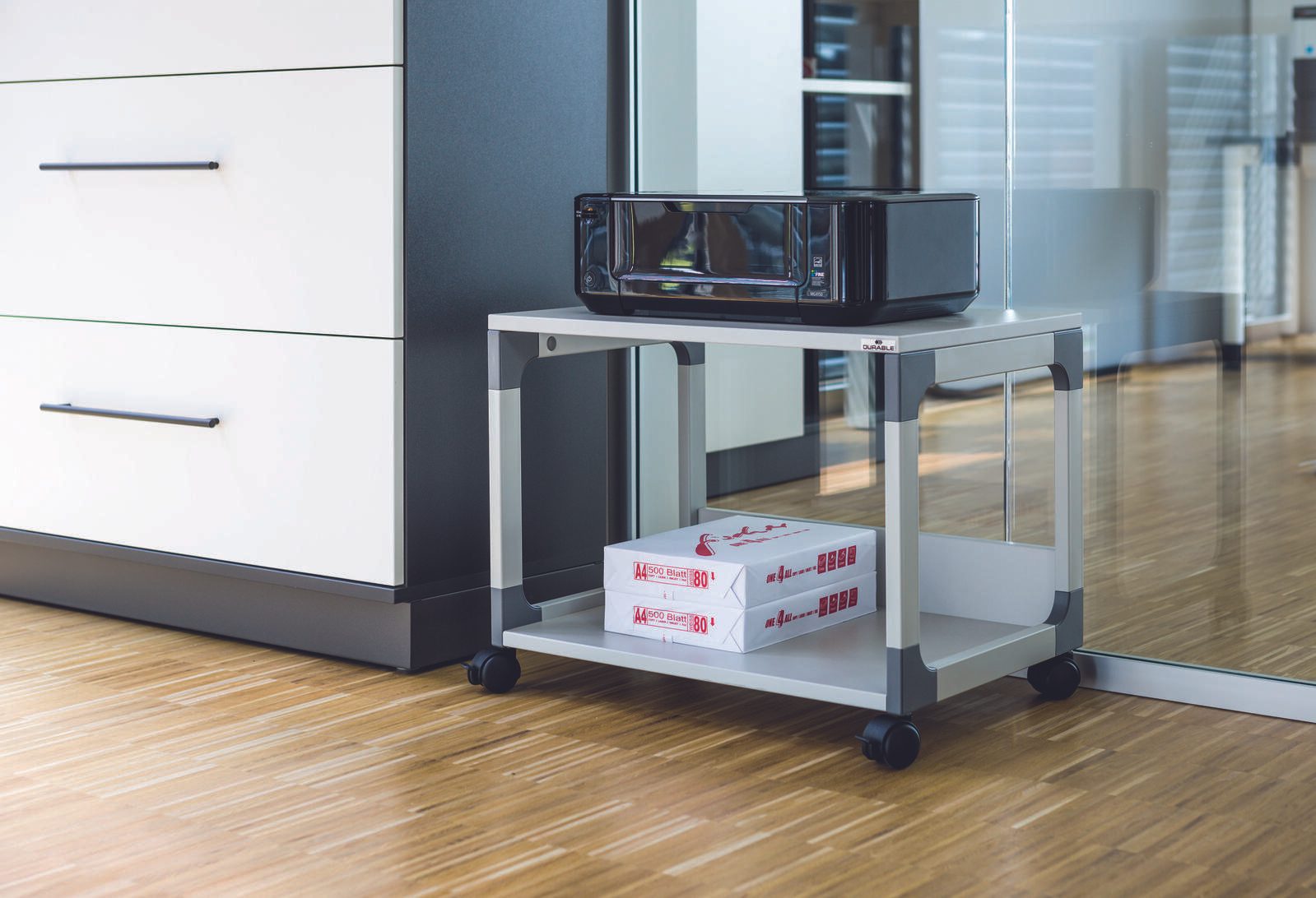 DURABLE Multi Trolley 48 Bürowagen 60,0 x 43,2 x 47,7 cm grau