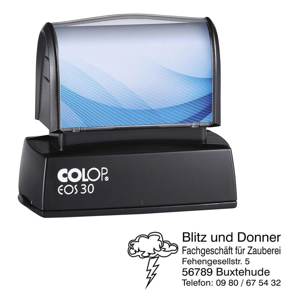 COLOP Textstempel, individualisierbar Eos 30 mit Logo