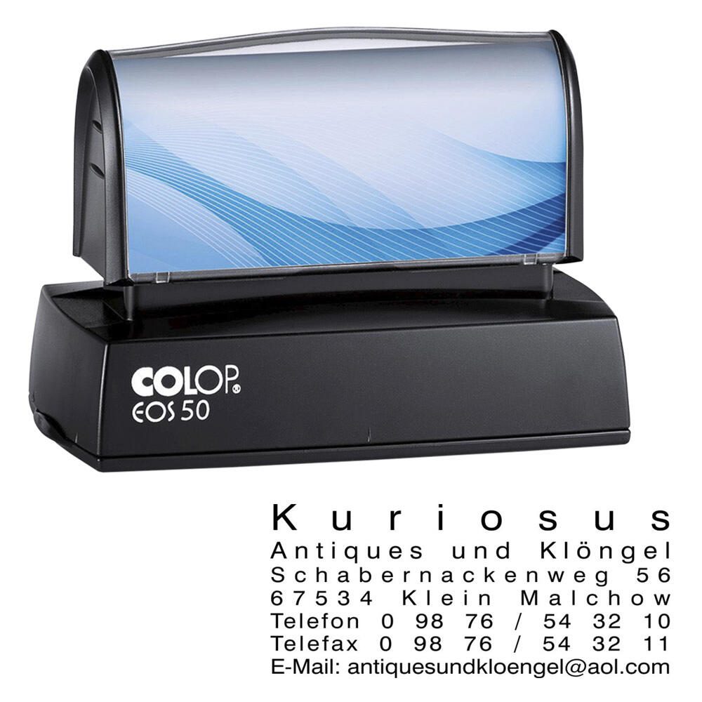 COLOP Textstempel, individualisierbar Eos 50 ohne Logo