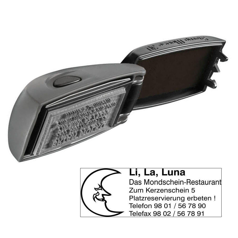 COLOP Textstempel, individualisierbar Eos Mouse 30 mit Logo
