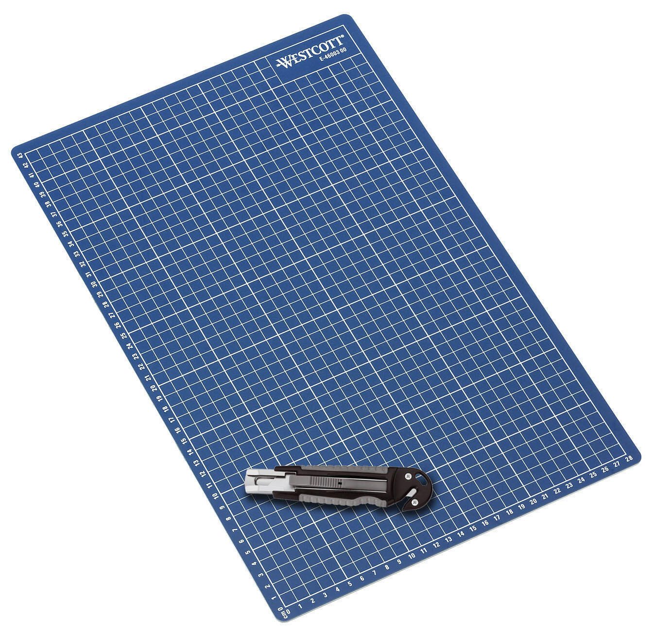 WESTCOTT Schneidematte 45,0 x 30,0 cm blau