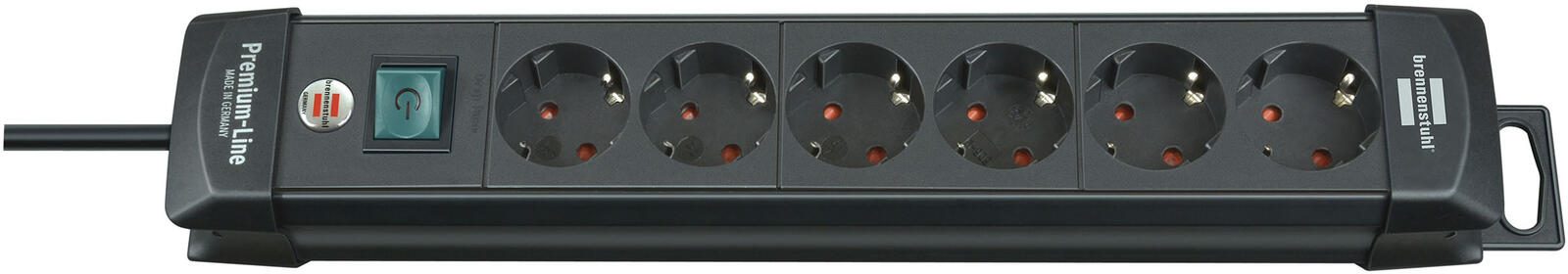 brennenstuhl Steckdosenleiste mit Schalter Premium-Line 3 m