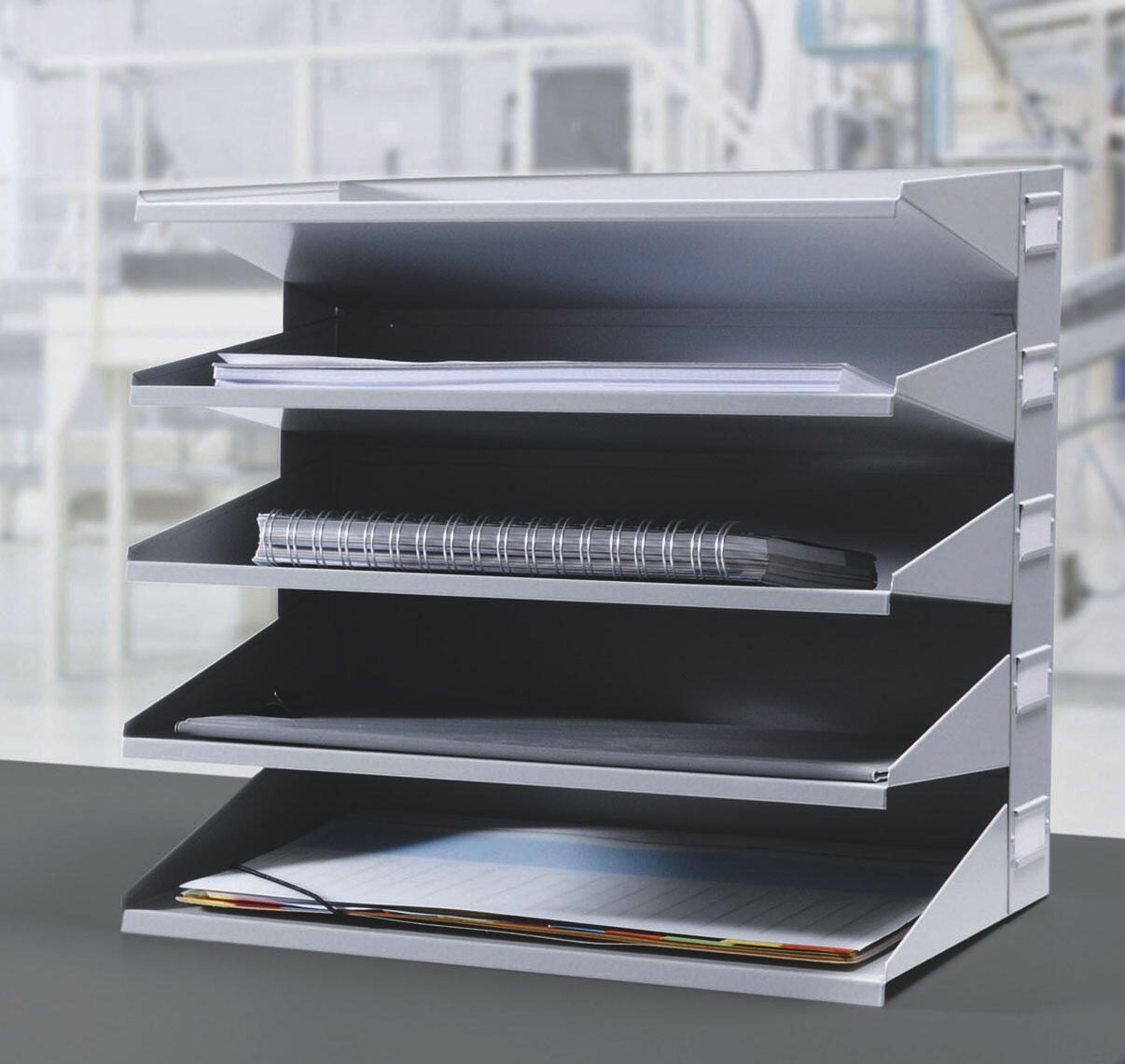 DURABLE Sortierstation DIN A4 quer 5-Fach grau