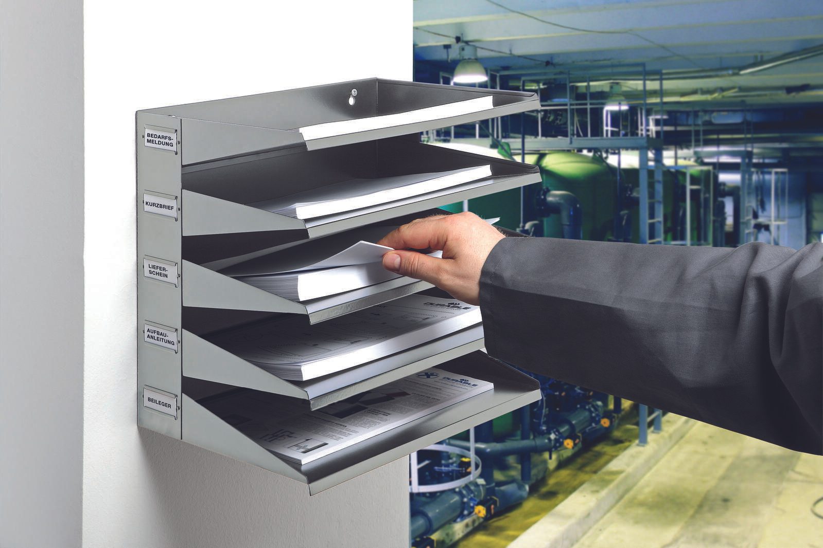 DURABLE Sortierstation DIN A4 quer 5-Fach grau