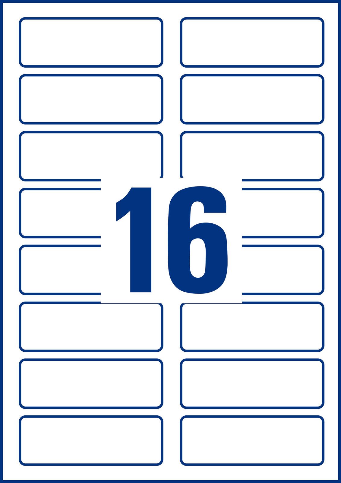 AVERY Zweckform Namensetiketten L4783-20 weiß 88,9 x 31,0 mm