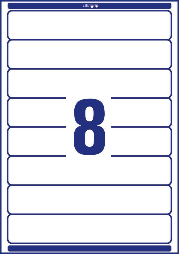 AVERY Zweckform Ordneretiketten 34,0 x 192,0 mm weiß