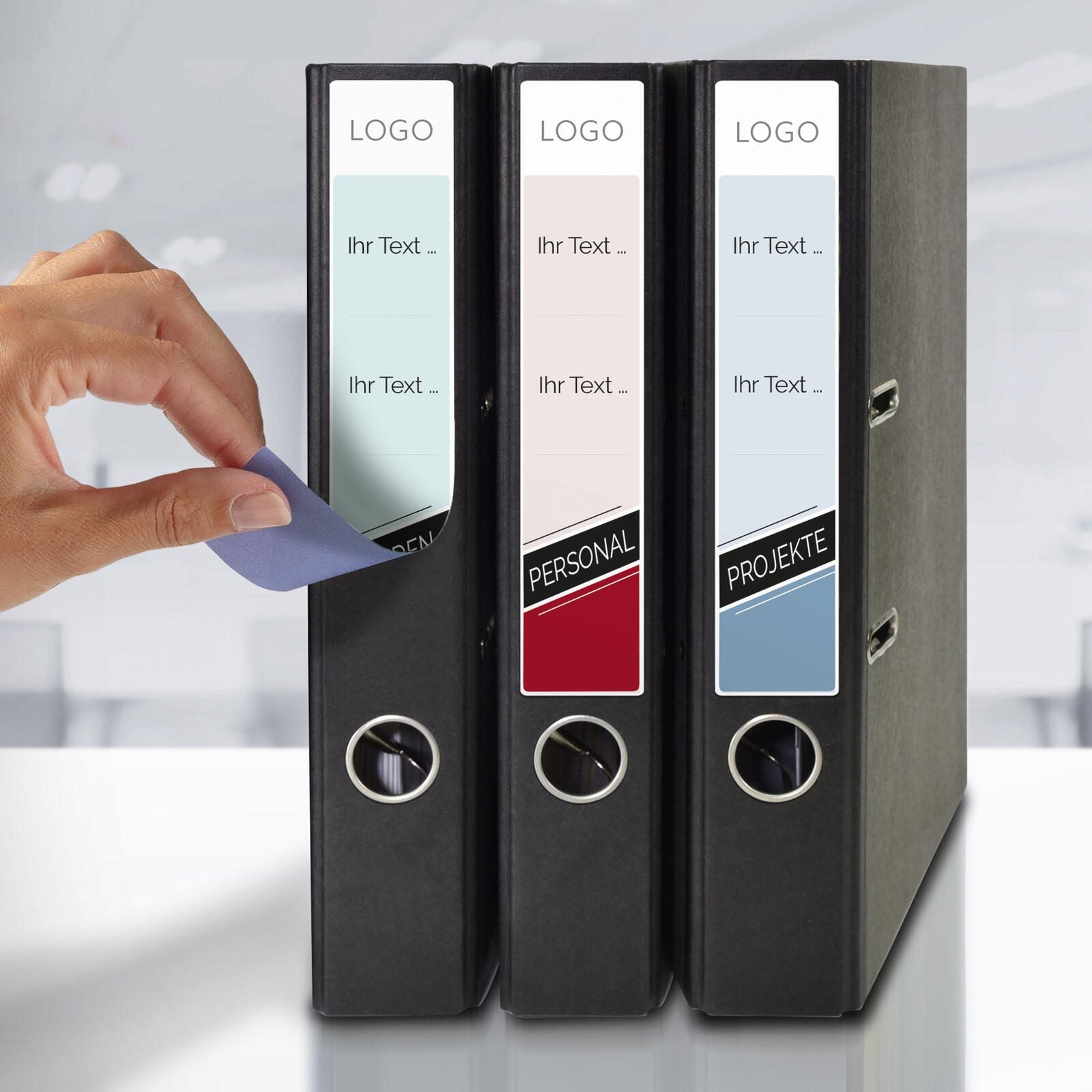 AVERY Zweckform Ordneretiketten 34,0 x 192,0 mm weiß