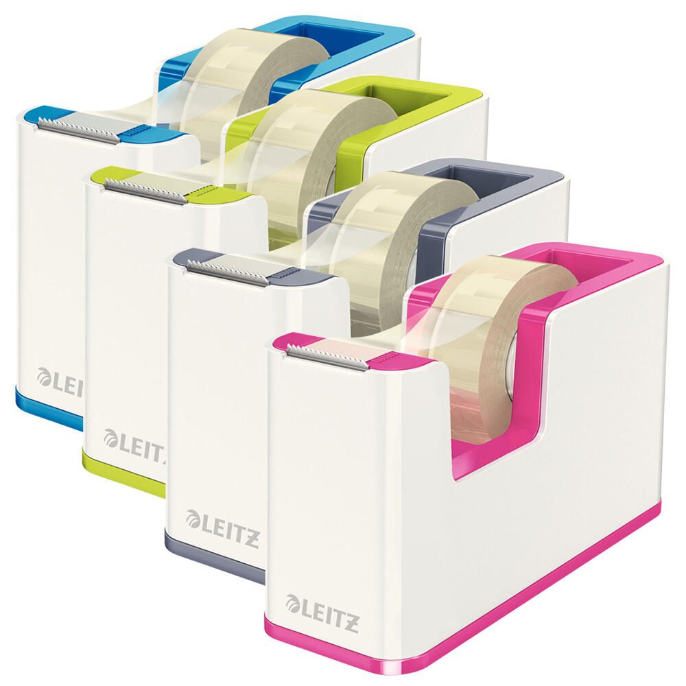 LEITZ WOW Duo Colour Tischabroller perlweiß/grau