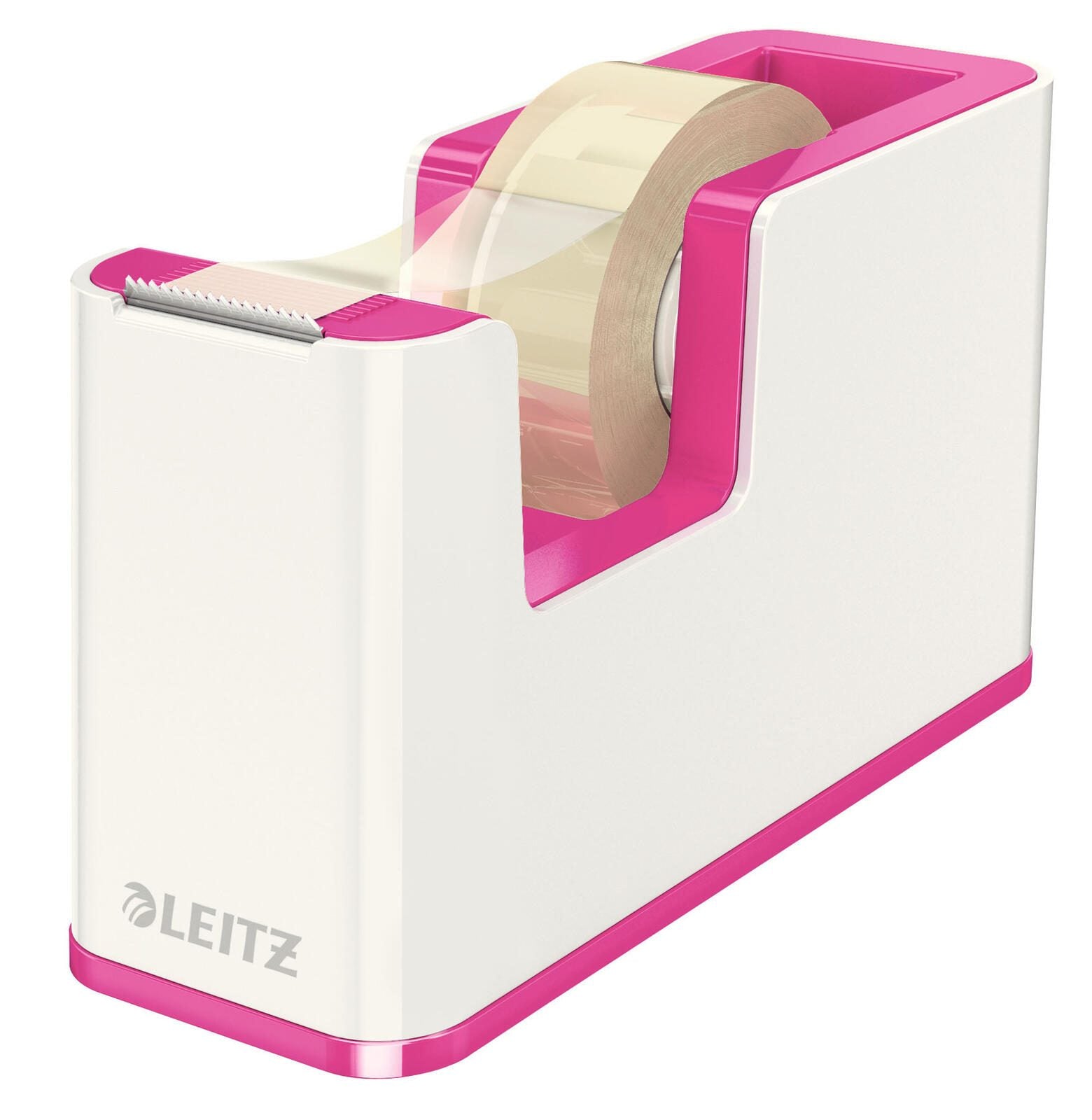 LEITZ WOW Duo Colour Tischabroller perlweiß/pink