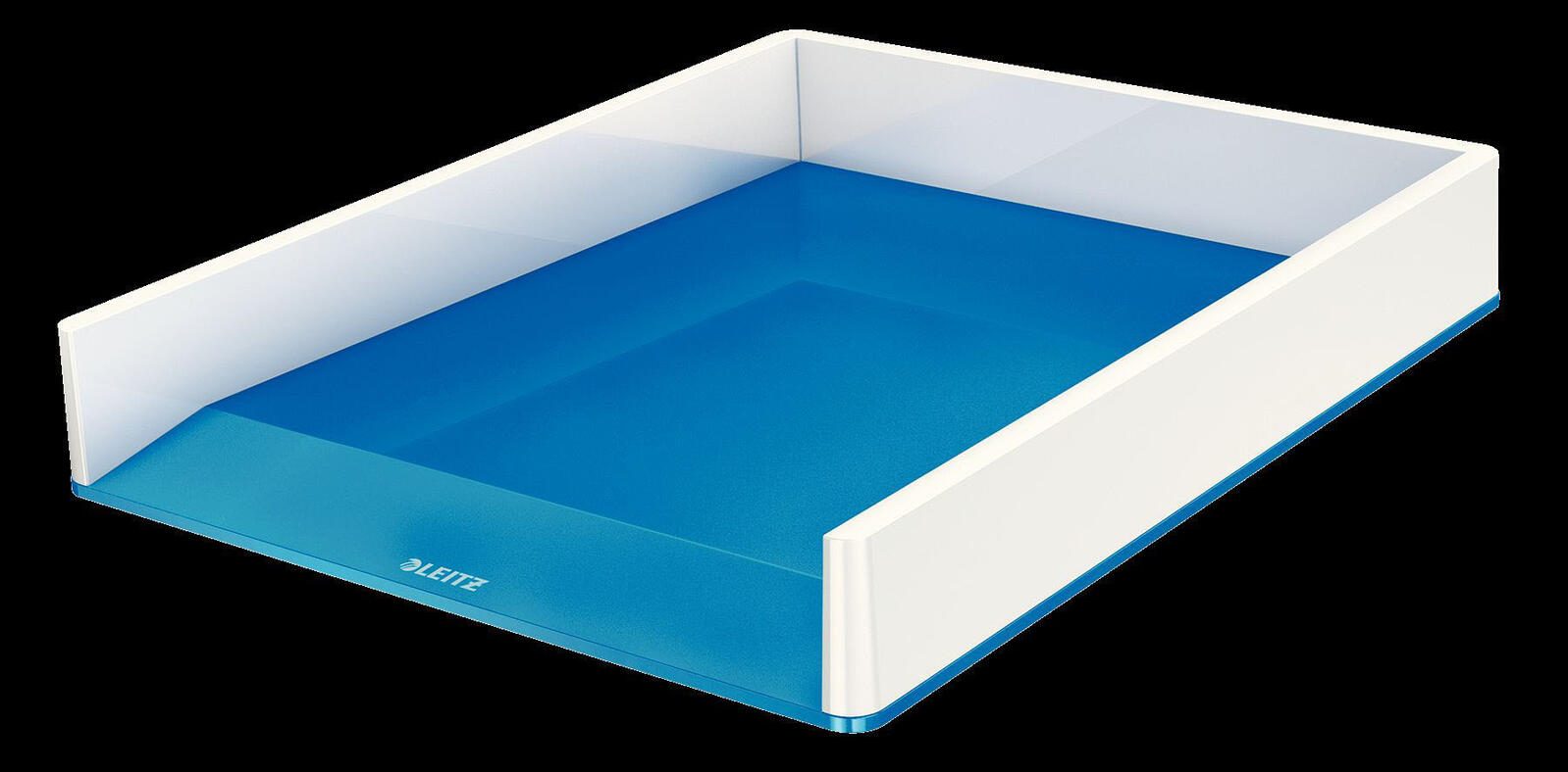LEITZ Briefablage WOW Duo Colour DIN A4 perlweiß/blau