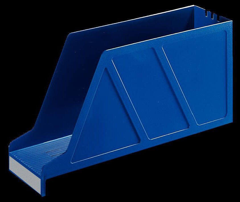 LEITZ Stehsammler Standard 2427 Polystyrol blau , DIN A4 quer