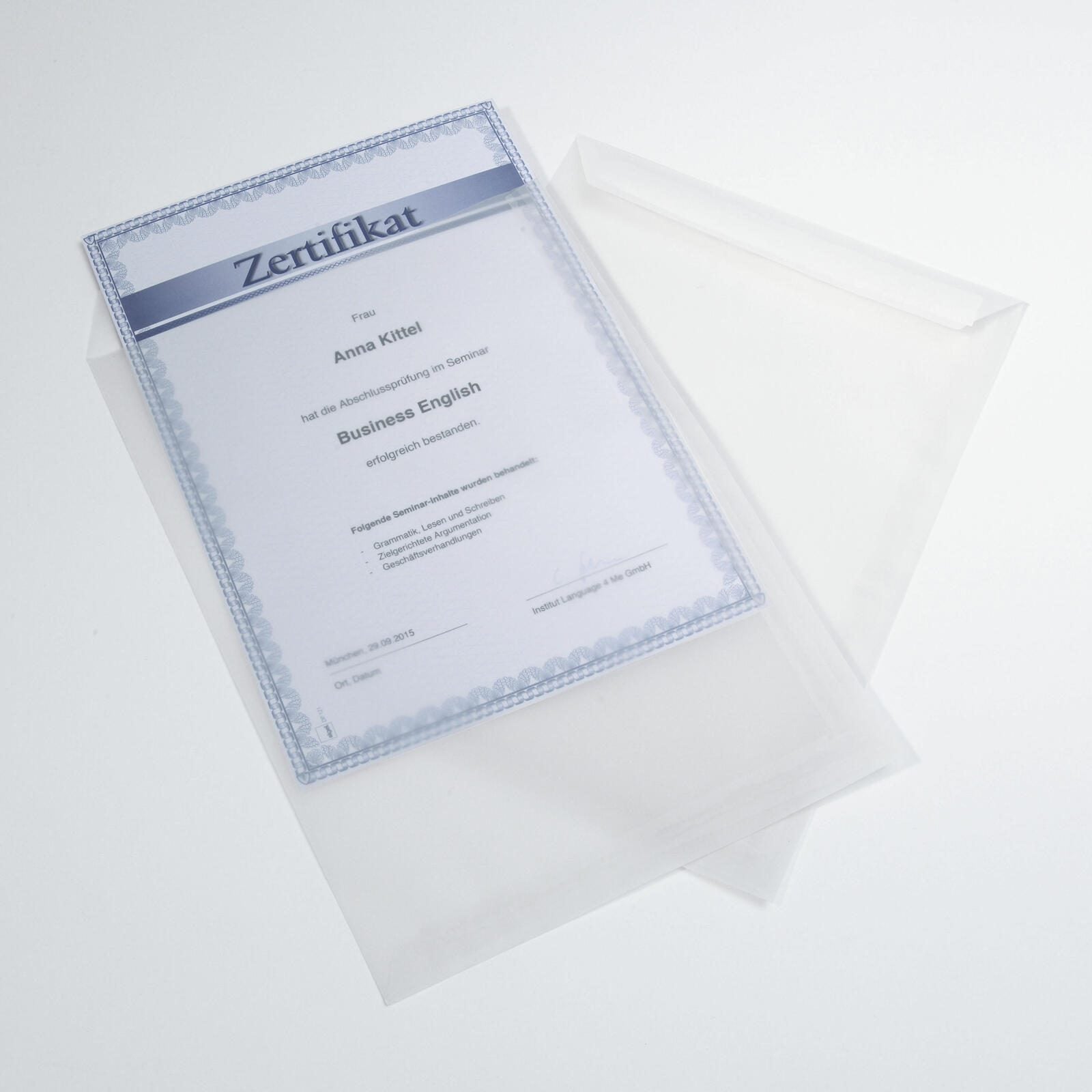 SIGEL Versandtaschen DIN C4 transparent