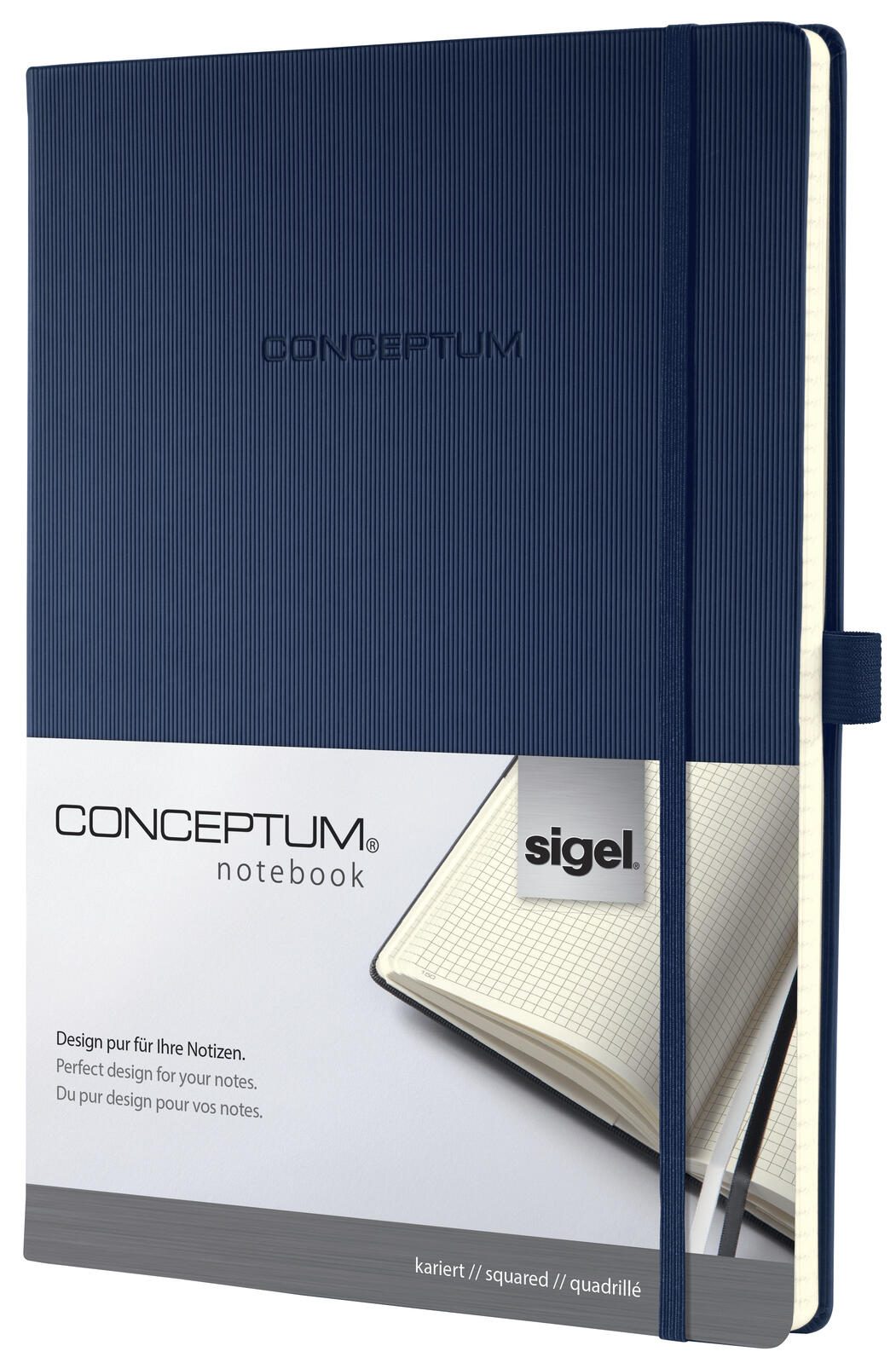 SIGEL Conceptum® Notizbuch ca. DIN A4 kariert, 194 Seiten