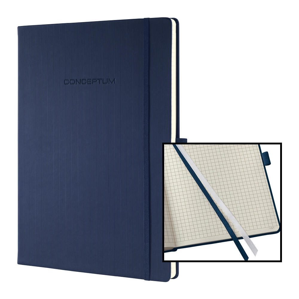 SIGEL Conceptum® Notizbuch ca. DIN A4 kariert, 194 Seiten