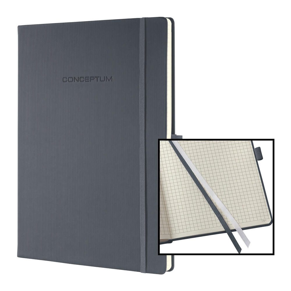 SIGEL Conceptum® Notizbuch ca. DIN A4 kariert, 194 Seiten