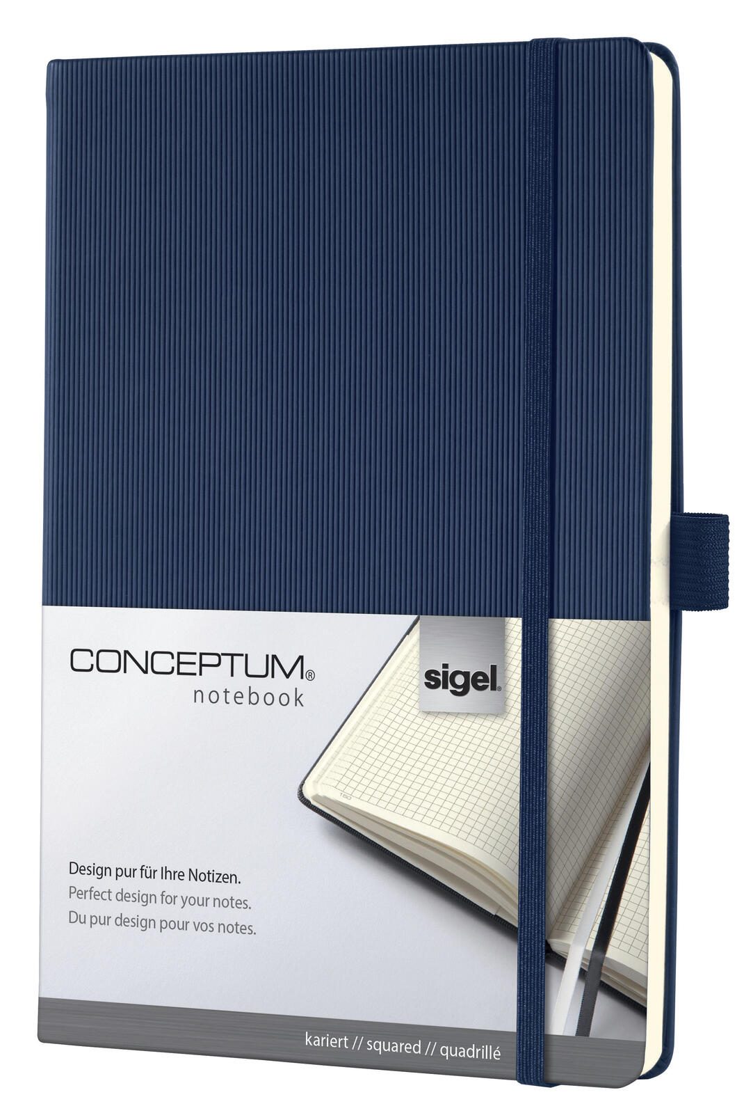 SIGEL Conceptum® Notizbuch ca. DIN A5 kariert, 194 Seiten