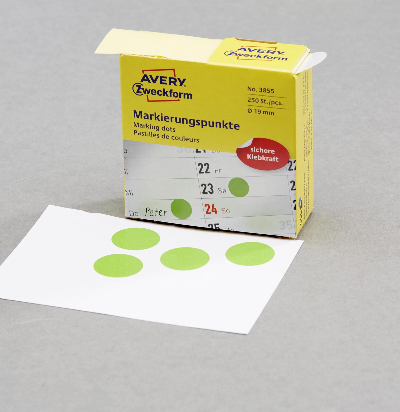 AVERY Zweckform Klebepunkte Ø 19,0 mm grün