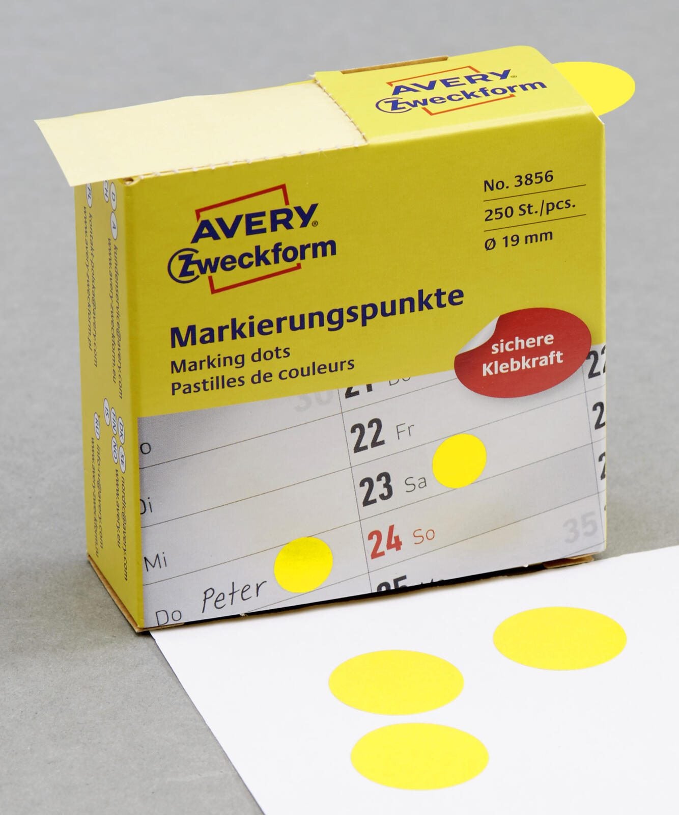 AVERY Zweckform Klebepunkte Ø 19,0 mm gelb