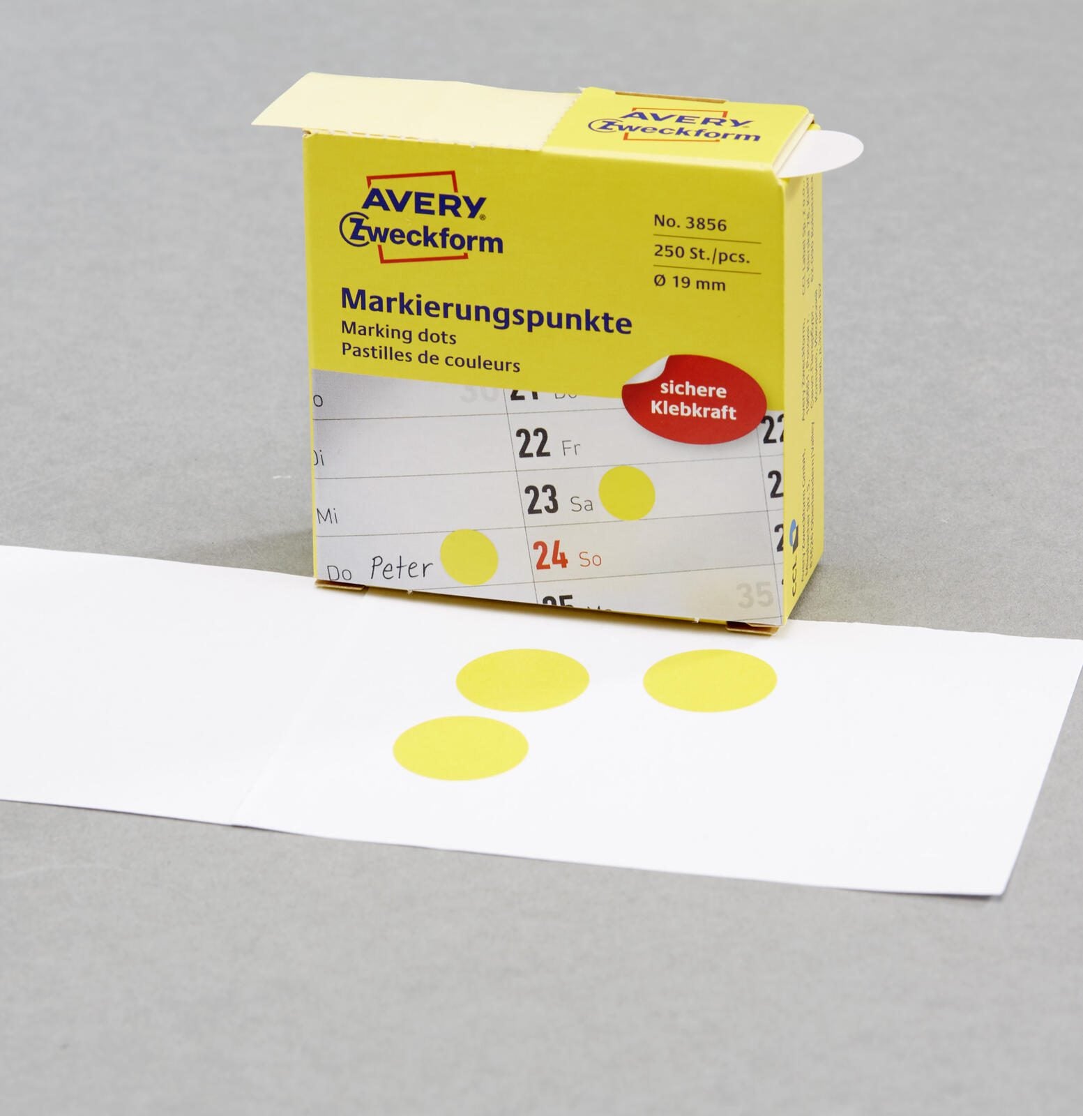 AVERY Zweckform Klebepunkte Ø 19,0 mm gelb