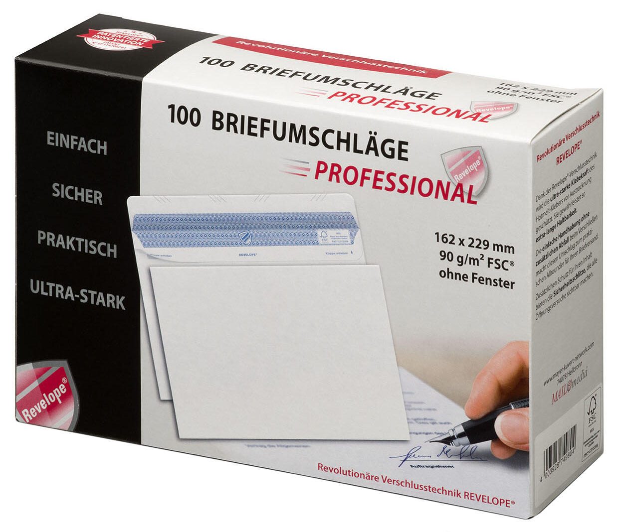 MAILmedia Briefumschläge DIN C5 ohne Fenster selbstklebend