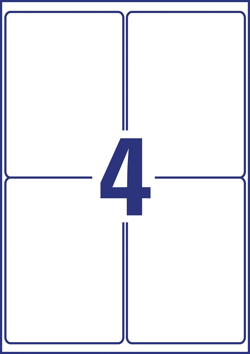 AVERY Zweckform Versandetiketten 8017-300 weiß 99,1 x 143,5 mm