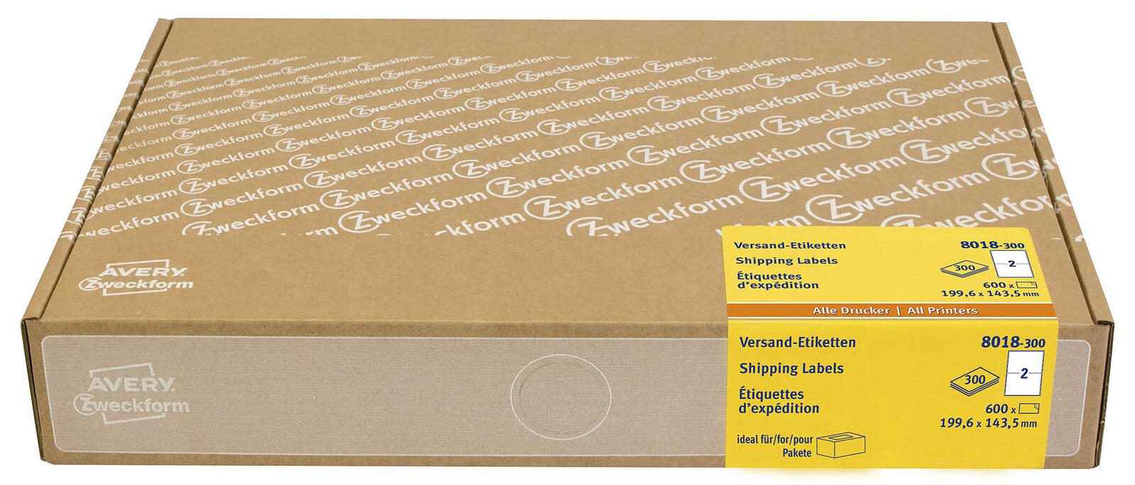 AVERY Zweckform Versandetiketten 8018-300 weiß 199,6 x 143,5 mm