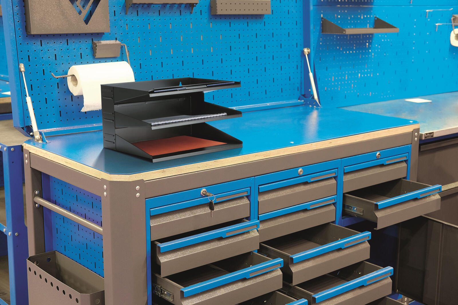 DURABLE Sortierstation DIN A4 quer 3-Fach schwarz