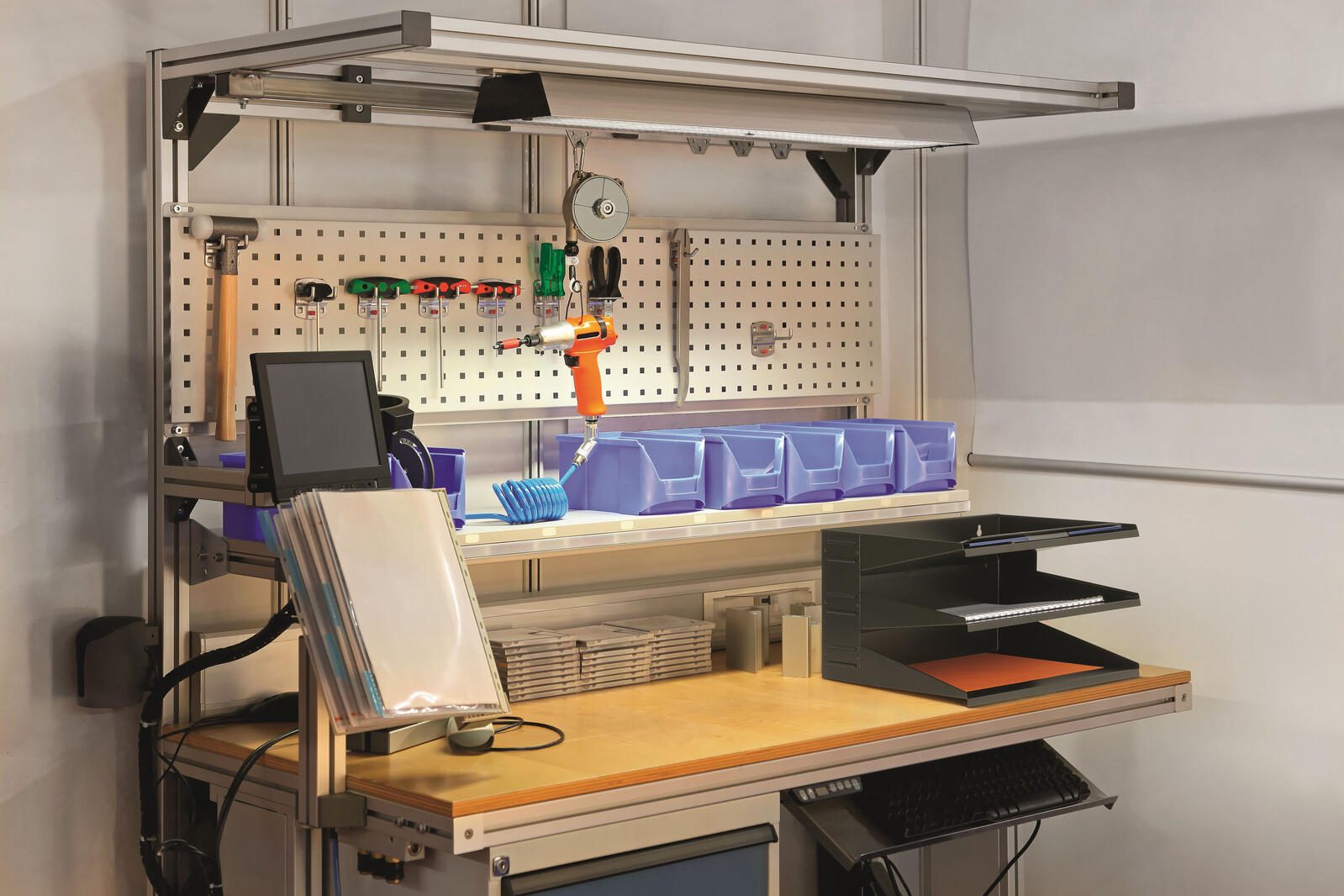 DURABLE Sortierstation DIN A4 quer 3-Fach schwarz