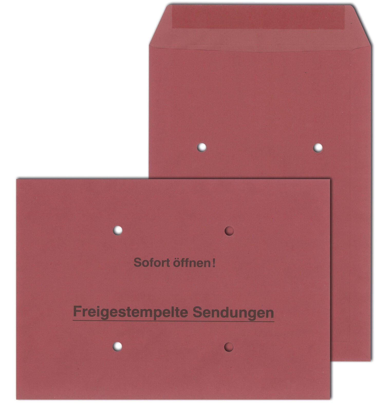 MAILmedia Freistempler-Umschläge DIN B4 rot