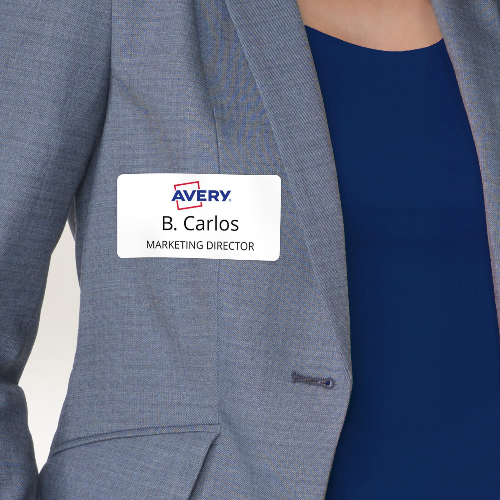 AVERY Zweckform Namensetiketten J4785-20 weiß 80,0 x 50,0 mm