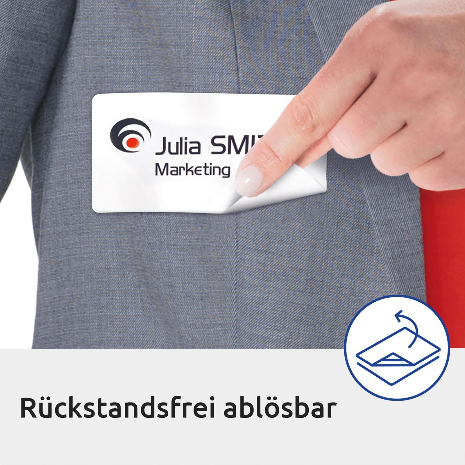 AVERY Zweckform Namensetiketten J4785-20 weiß 80,0 x 50,0 mm