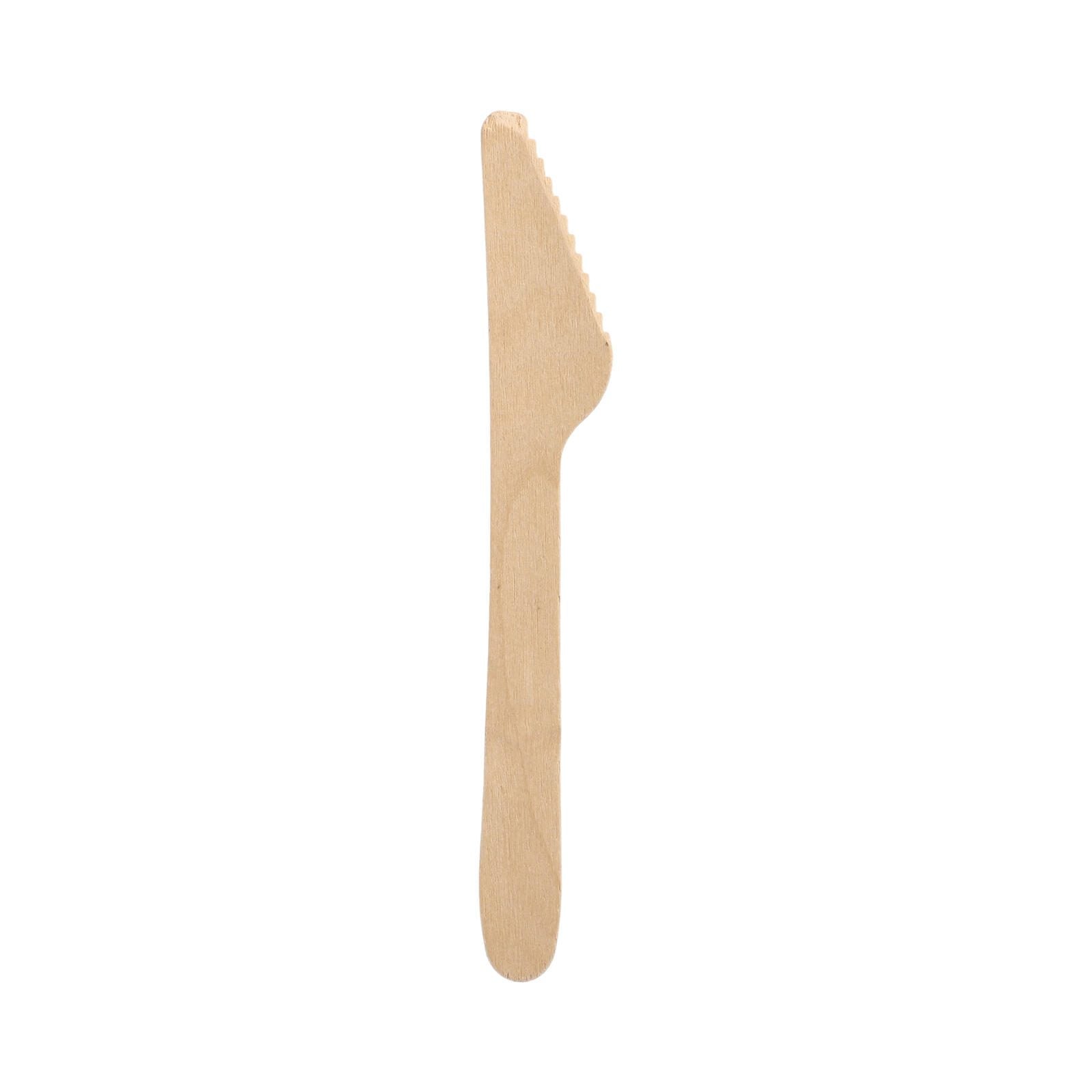 PAPSTAR Einweg-Messer pure braun
