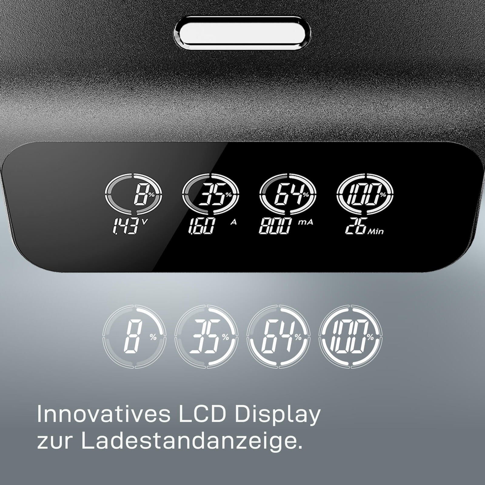 VARTA Akku-Schnellladegerät inkl. Akkus LCD ULTRA FAST CHARGER+