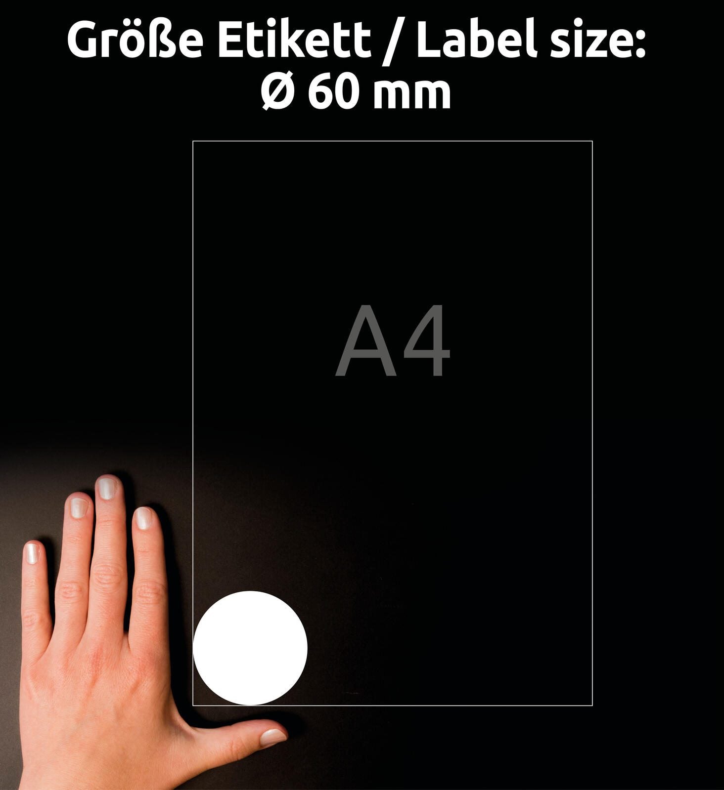 AVERY Zweckform Etiketten L3416-10 weiß 60,0 x 60,0 mm