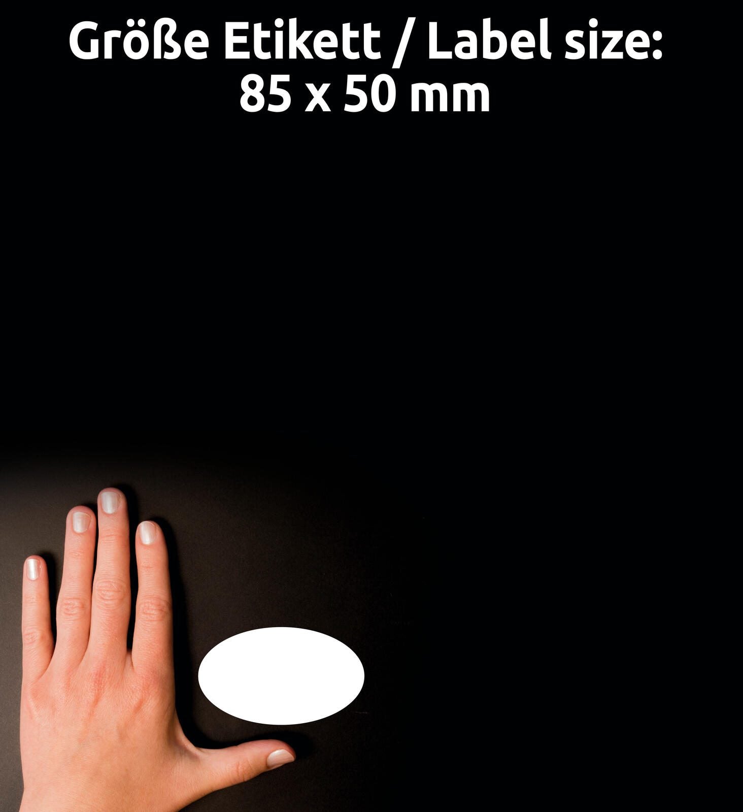 AVERY Zweckform Namensetiketten J4882-20 weiß 85,0 x 50,0 mm