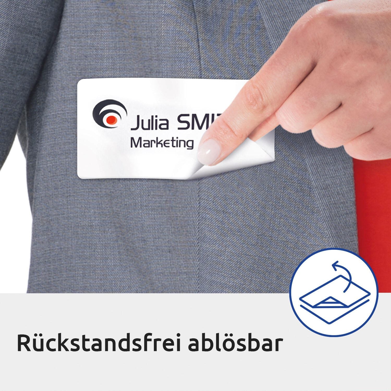 AVERY Zweckform Namensetiketten L4882-20 weiß 85,0 x 50,0 mm