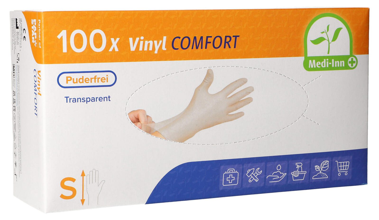 PAPSTAR Einmalhandschuhe COMFORT S transparent