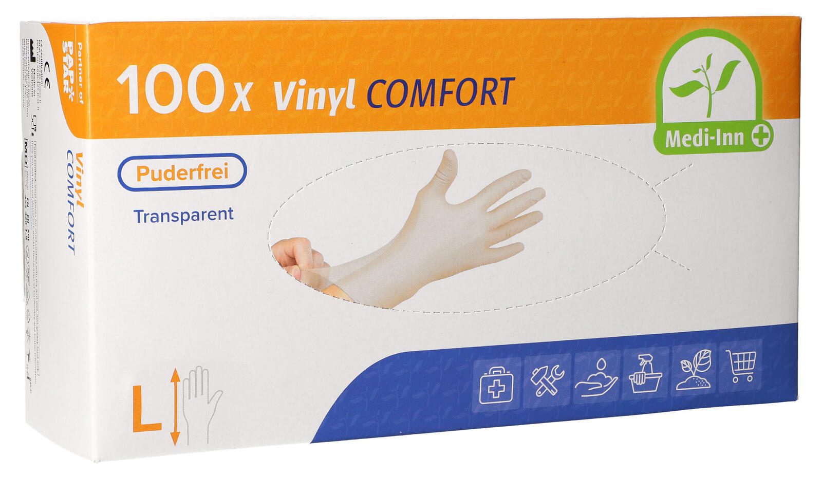 PAPSTAR Einmalhandschuhe COMFORT L transparent