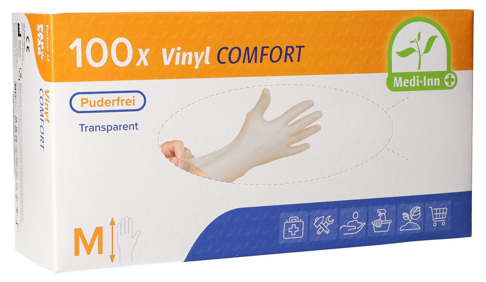 PAPSTAR Einmalhandschuhe COMFORT M transparent