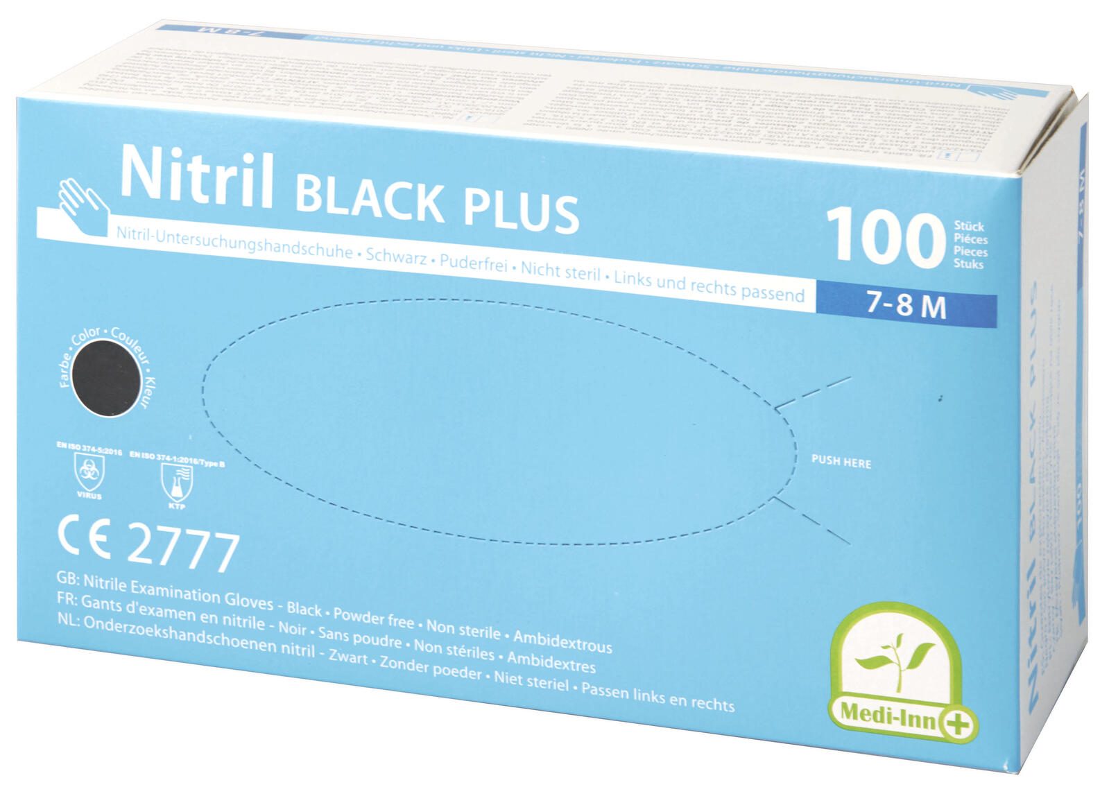 PAPSTAR Einmalhandschuhe black M schwarz