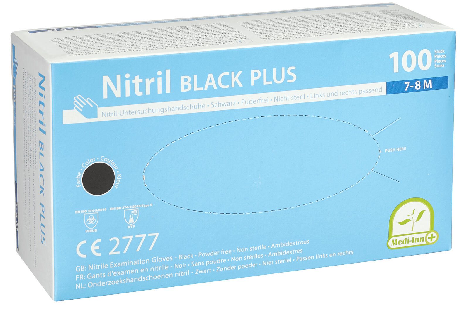 PAPSTAR Einmalhandschuhe black M schwarz