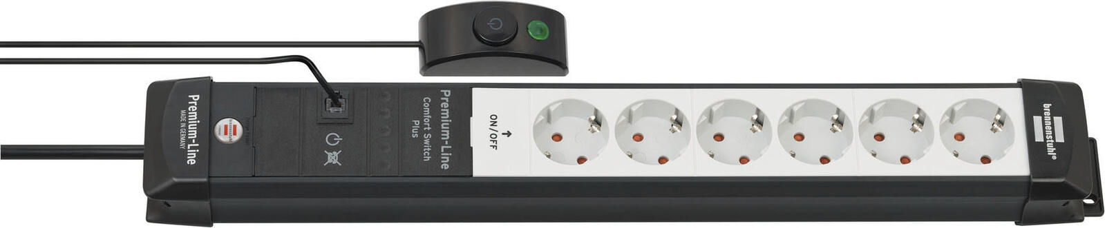 brennenstuhl Steckdosenleiste mit Fußschalter Premium-Line Comfort Switch Plus 3 m