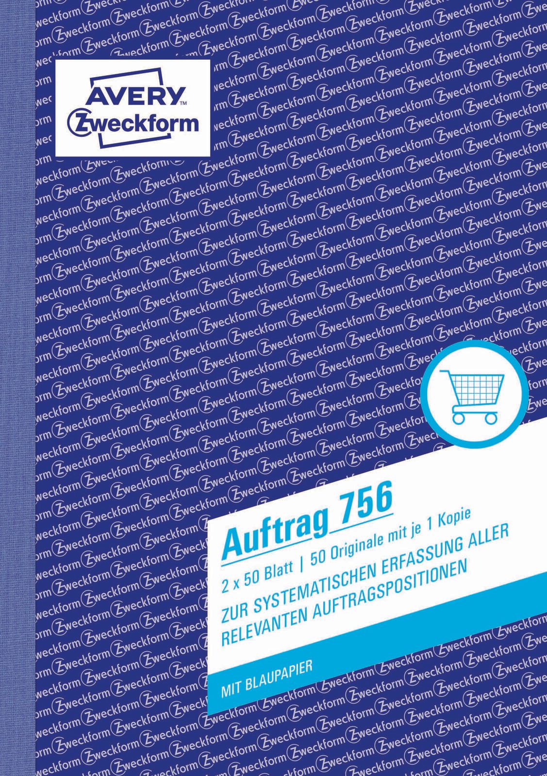 AVERY Zweckform Formularbücher Auftrag DIN A5 2x 50 Seiten