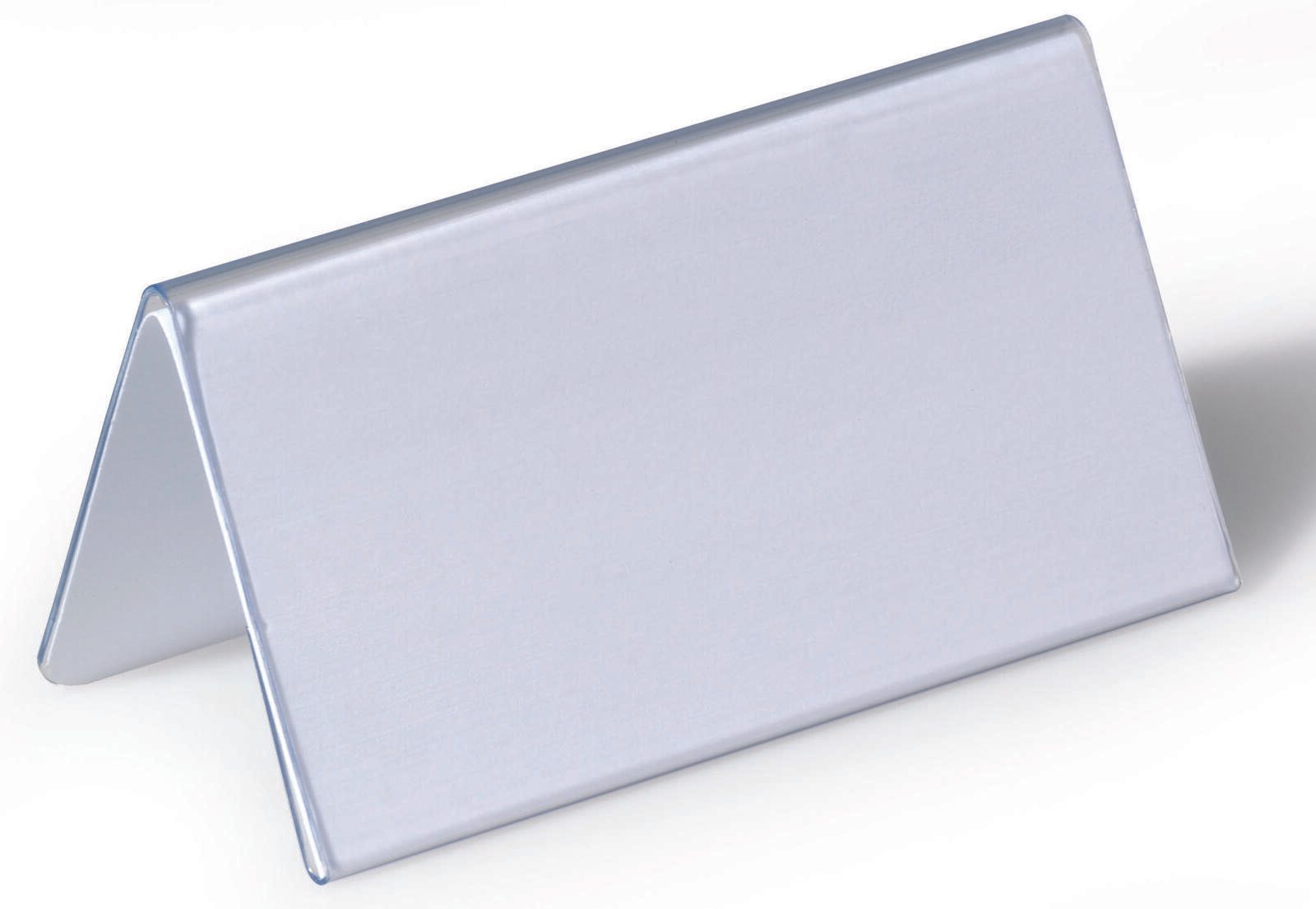 DURABLE Tischnamensschilder transparent 10 cm x 5.2 cm