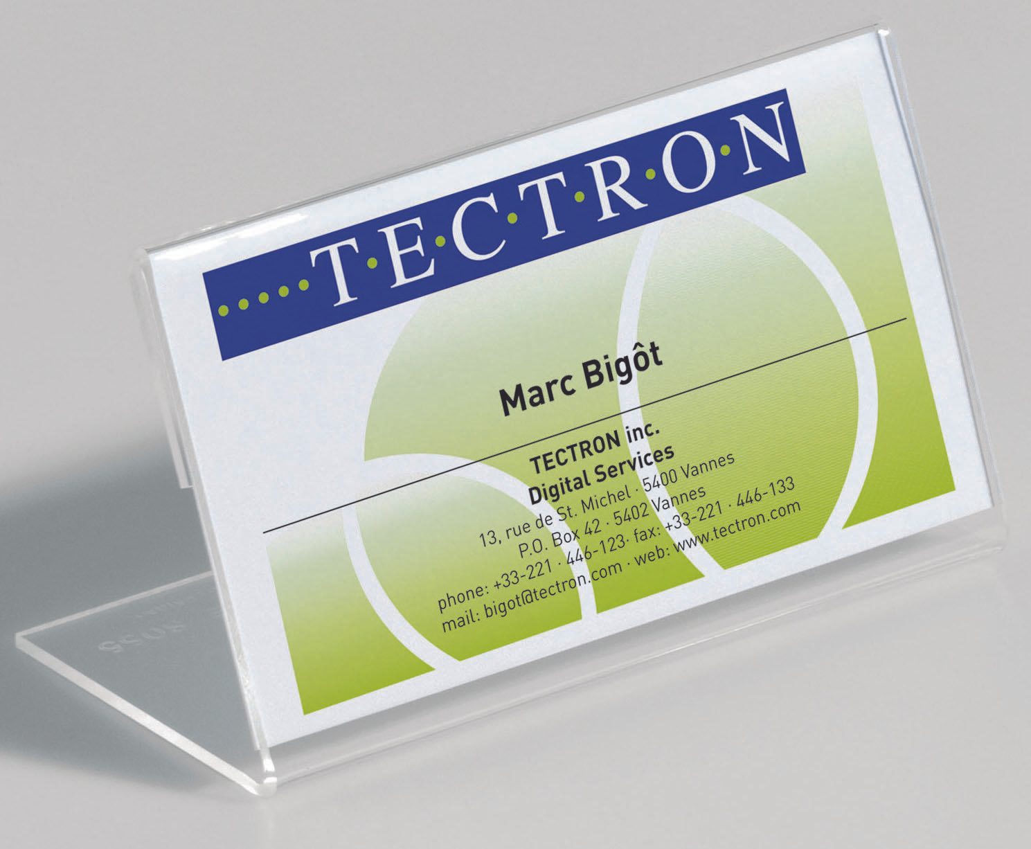 DURABLE Tischnamensschilder transparent 15 cm x 6.1 cm