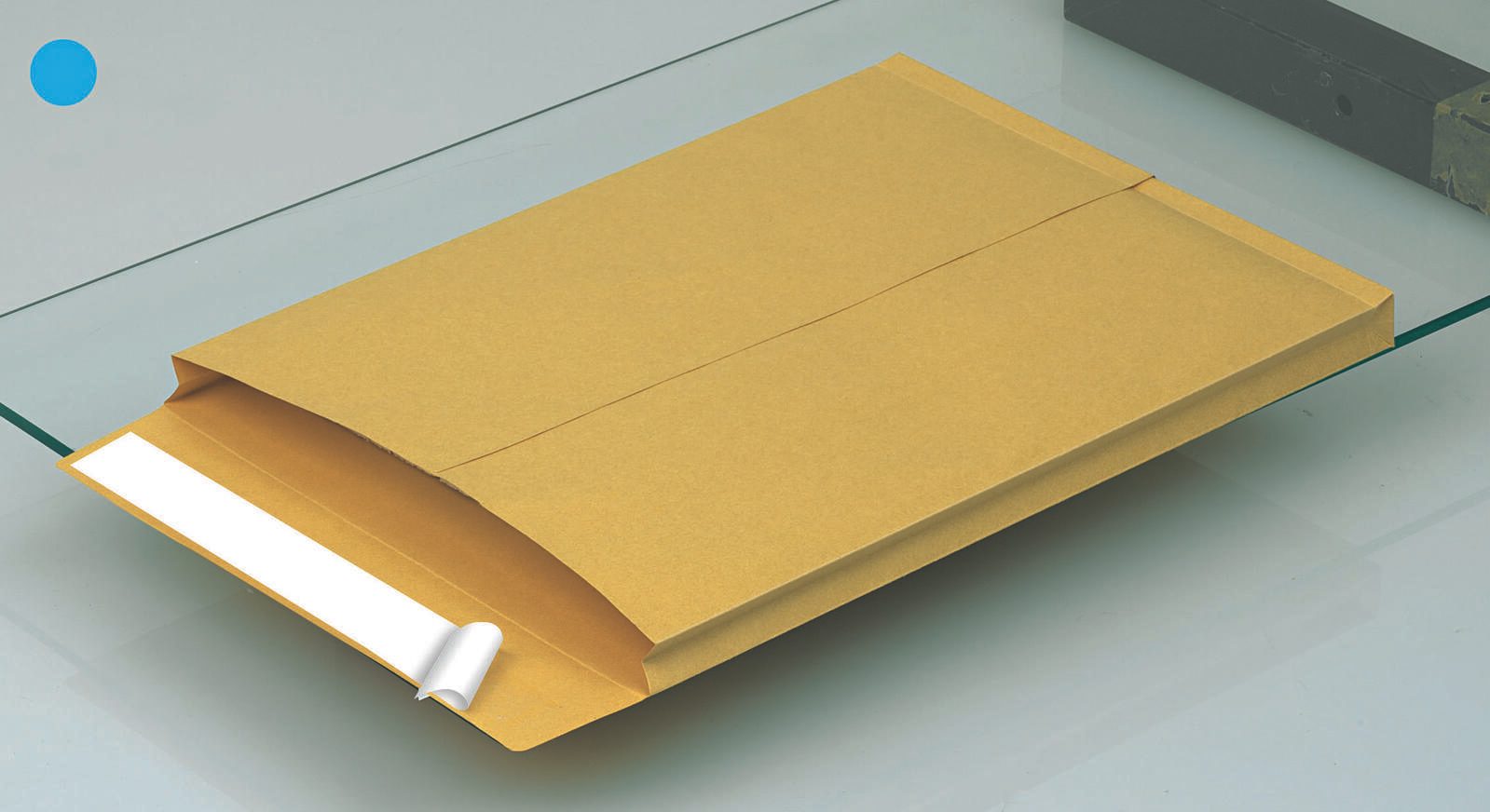 MAILmedia Faltentaschen DIN C4 braun
