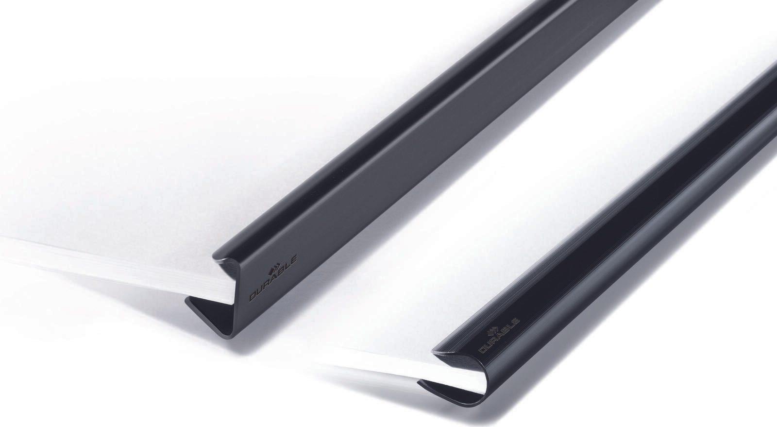 DURABLE Klemmschienen DIN A4 0.6 cm schwarz