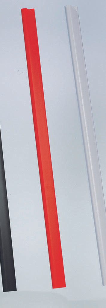 DURABLE Klemmschienen DIN A4 0.3 cm rot